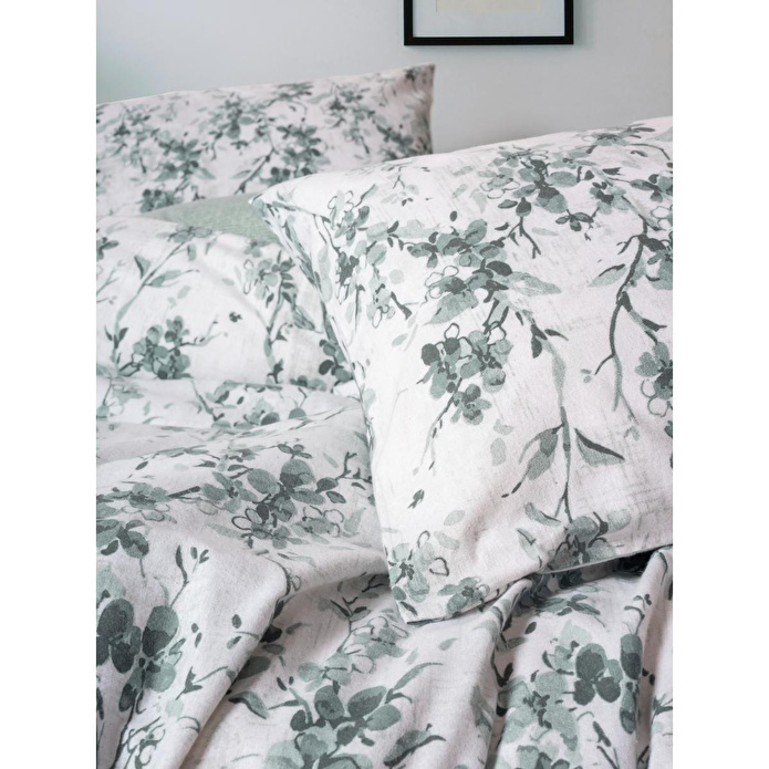 Cotton Box Flanel Çift Kişilik Nevresim Takımı Casey Petrol