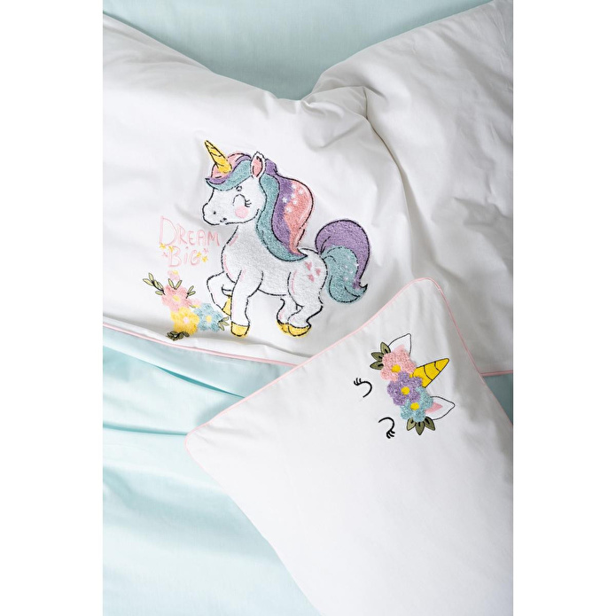 Cotton Box Punch Nakışlı Bebek Nevresim Takımı Dolly Mint