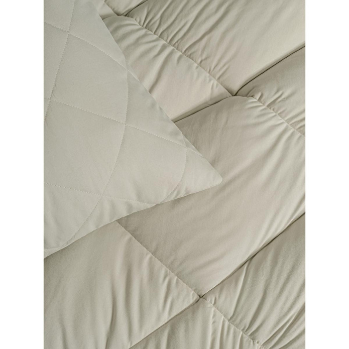 Cotton Box Softwash Çift Kişilik Yorgan Seti Taş 160x200 Lastikli Çarşaf