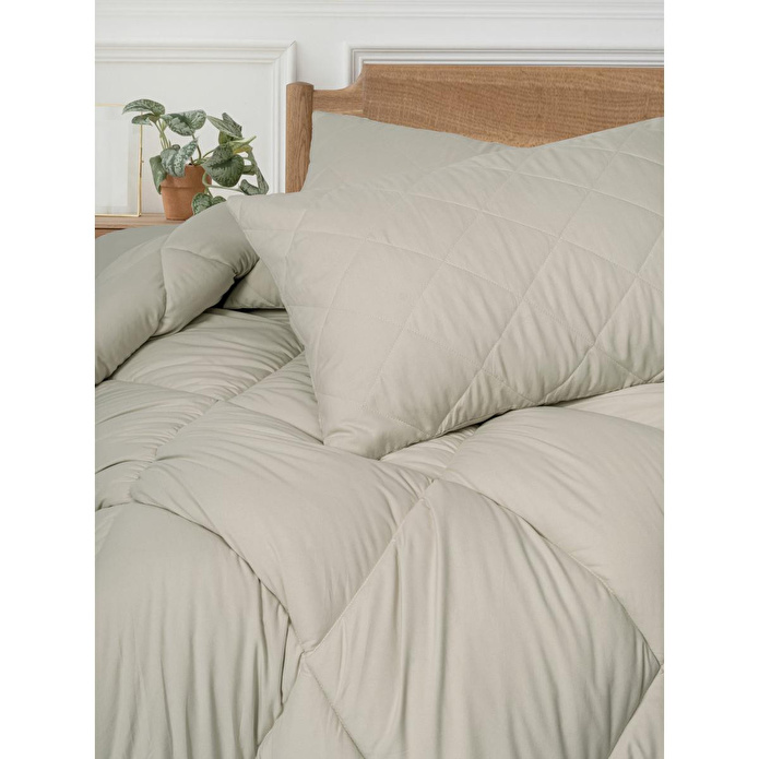 Cotton Box Softwash Çift Kişilik Yorgan Seti Taş 160x200 Lastikli Çarşaf