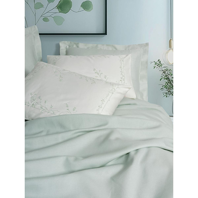 Cotton Box Serenity Bambu Çift Kişilik Pike Takımı Brisa Mint