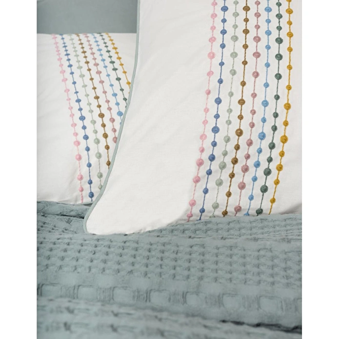 Cotton Box Aura Tek Kişilik Pike Takımı Pebble Mint