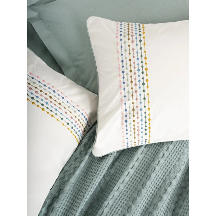 Cotton Box Aura Tek Kişilik Pike Takımı Pebble Mint