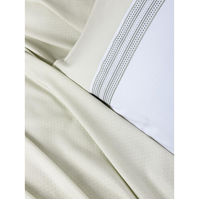 Cotton Box Lusso Bambu Çift Kişilik Pike Takımı Lessy Yeşil
