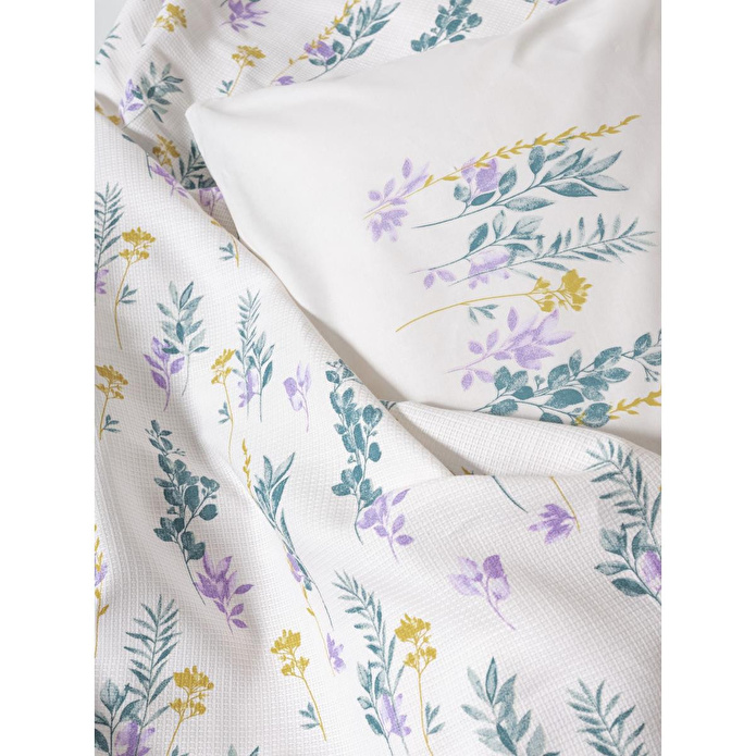 Cotton Box Estiva Tek Kişilik Pike Takımı Twig Mint