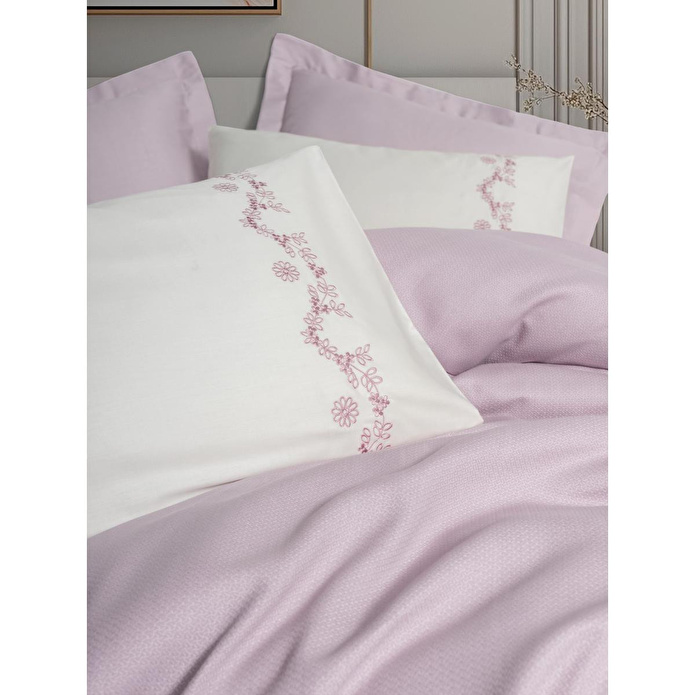 Cotton Box Serenity Bambu Çift Kişilik Pike Takımı Vaila Lila