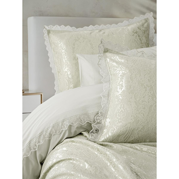 Cotton Box Chi Chi Çift Kişilik Pikeli Nevresim Takımı Velora Adaçayı