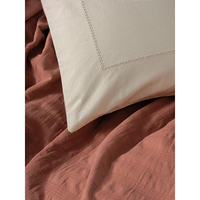 Cotton Box Natura Çift Kişilik Yatak Örtüsü/pike Takımı Vilo Kiremit