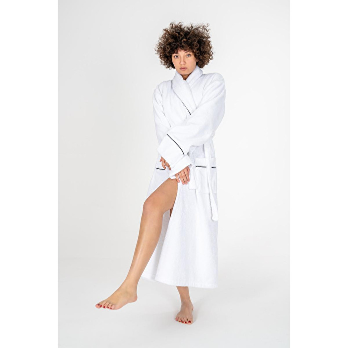 Cotton Box Classic Bornoz Seti Mahur Beyaz Unisex l/xl