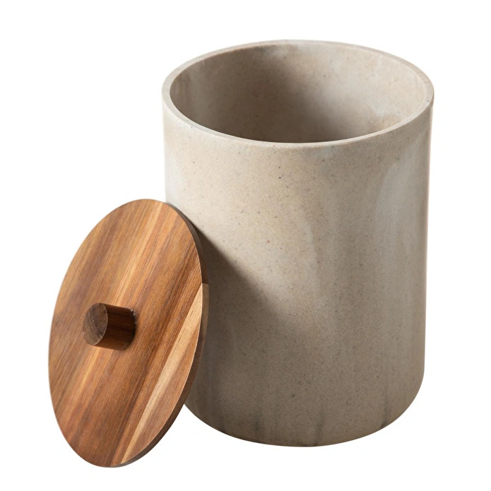 Mudo Home Boho Çöp Kovasi Ekru 5lt