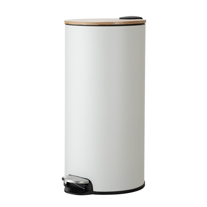 Mudo Home 5five Boho Çöp Kovasi Beyaz 30lt