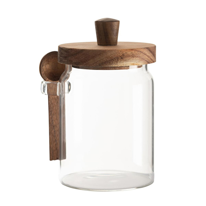 Mudo Home Cam Kavanoz Akasya Kapak&kaşik 700 Ml