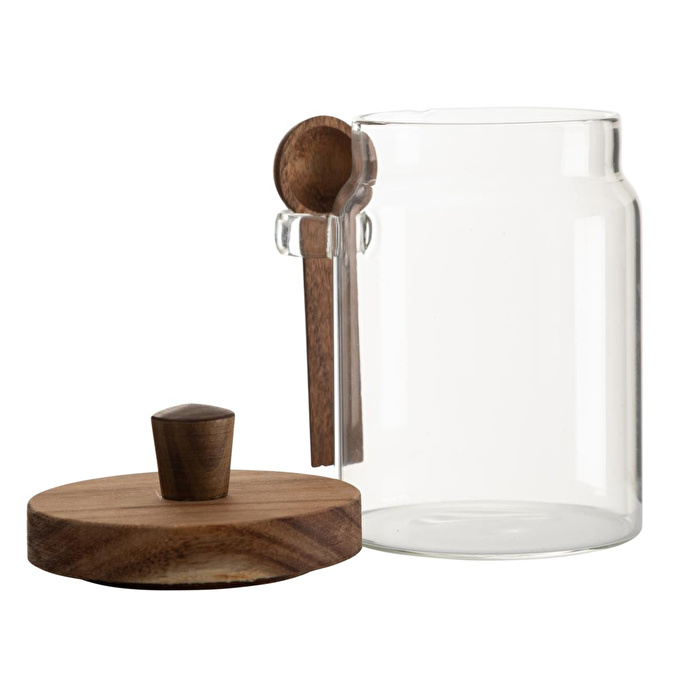 Mudo Home Cam Kavanoz Akasya Kapak&kaşik 700 Ml