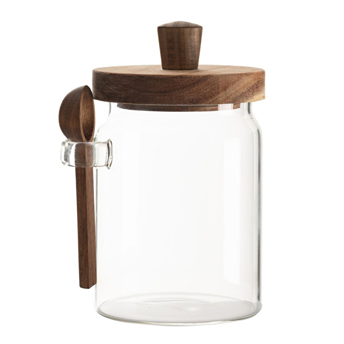 Mudo Home Cam Kavanoz Akasya Kapak&kaşik 700 Ml