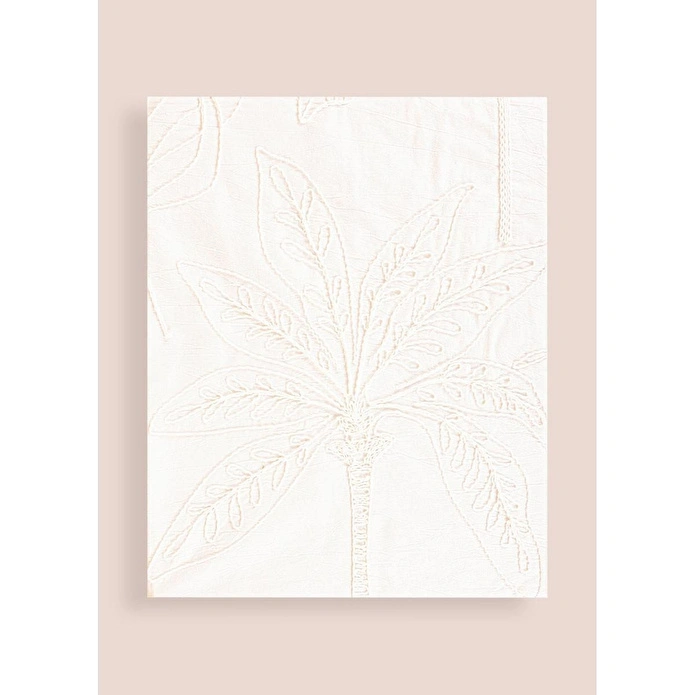 The Mia Çift Kişilik Yatak Örtüsü Seti 3 Parça Krem