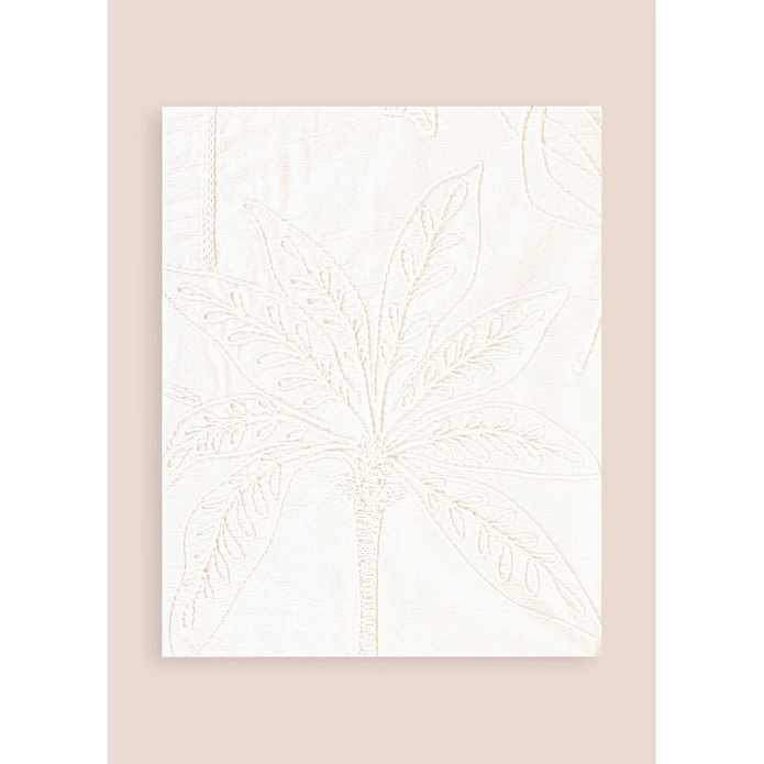 The Mia Throw Koltuk Şalı Püsküllü Krem 170x130