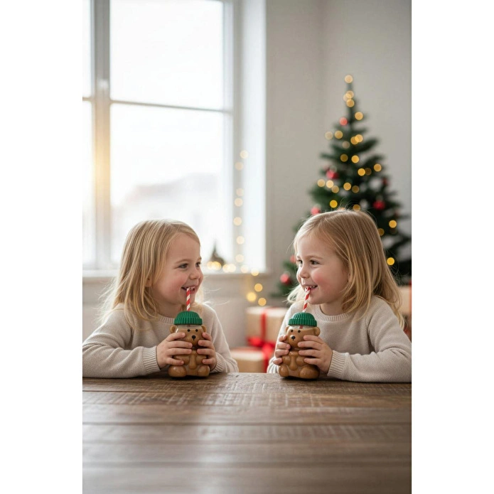 Cornella Bear Cam Barista Soğuk Ayıcıklı İçecek Bardağı 550 Ml