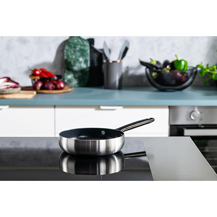 Berghoff Home Belly 2li Yapışmaz Yüzeyli Tava Seti 20-24cm Füme Siyah