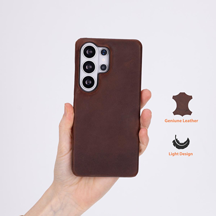 Bloominbag Monte Espresso Brown Deri Telefon Kılıfı Samsung Galaxy S26 Ultra (6.9