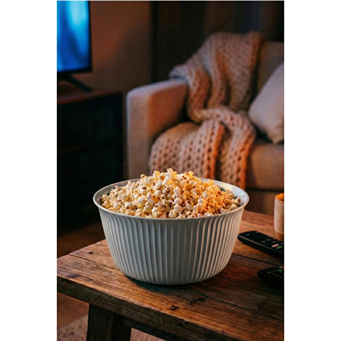 Vienev 3'lü 5 Litre Plastik Karıştırma Ve Saklama Kase Seti Gri