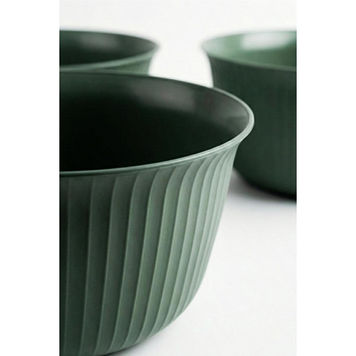 Vienev 3'lü 3 Litre Plastik Karıştırma Ve Saklama Kase Seti Yeşil