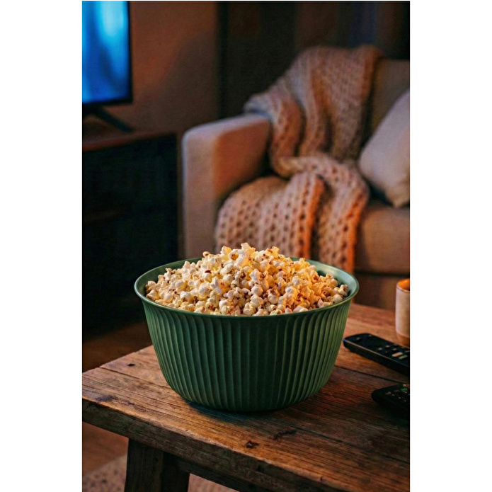 Vienev 3'lü 5 Litre Plastik Karıştırma Ve Saklama Kase Seti Yeşil