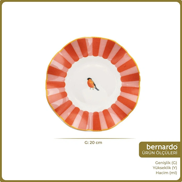 Bernardo Glamour 6 Parça Pasta Takımı