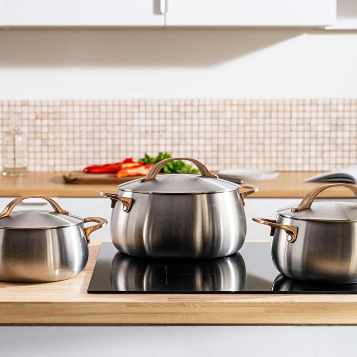 Berghoff Home Belly Kapaklı Tencere 24cm Warm Pembe