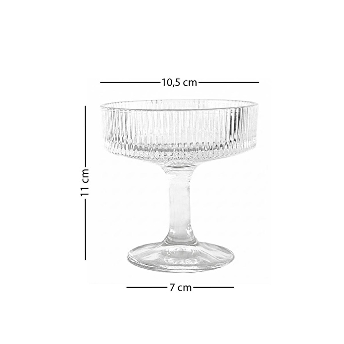 Rakle Splendid Gold 4'lü Cup Dondurmalık Seti 190 Cc