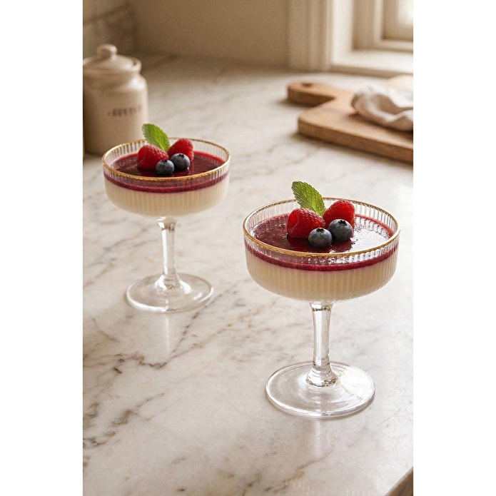 Rakle Splendid Gold 4'lü Cup Dondurmalık Seti 190 Cc