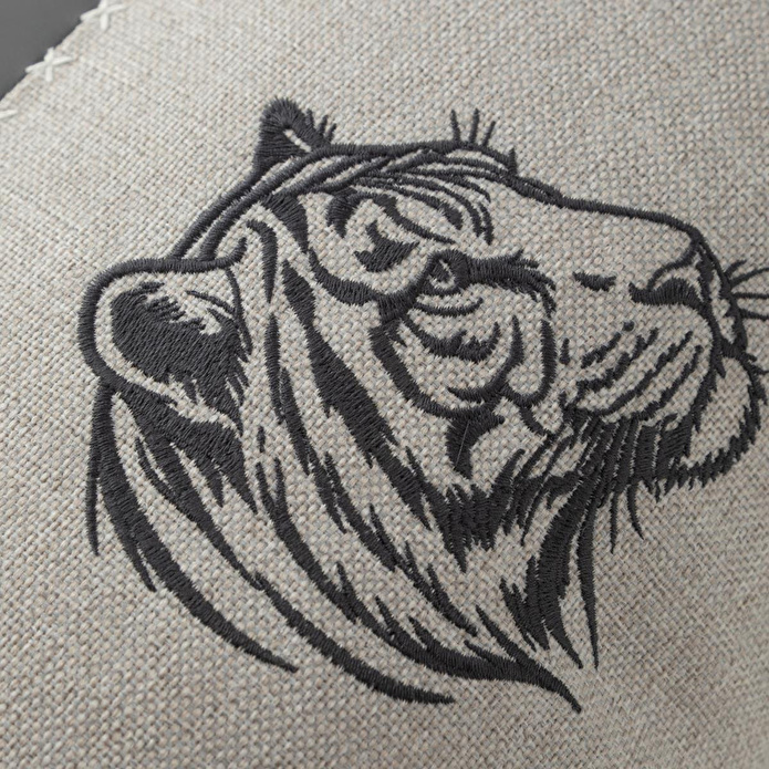 Mudo Home Wild Kaplan Kirlent Gri̇ 30x50 Cm