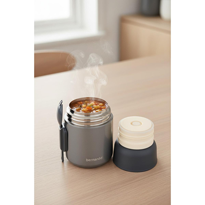 Bernardo Duo Yemek Termosu 500 Ml Metalik Gri