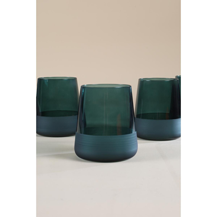 Rakle Matte 4'lü Su Bardağı Seti Yeşil 420 Cc