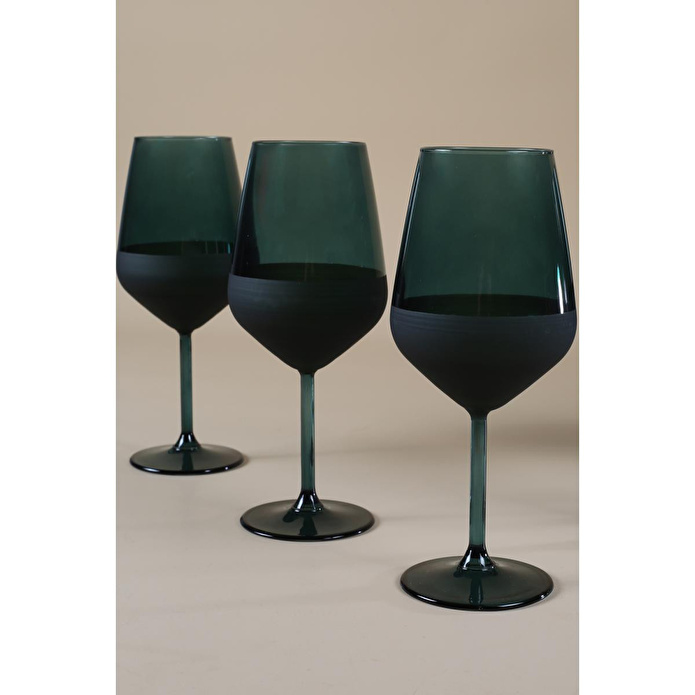 Rakle Matte 4'lü Kadeh Seti Yeşil 490 Cc