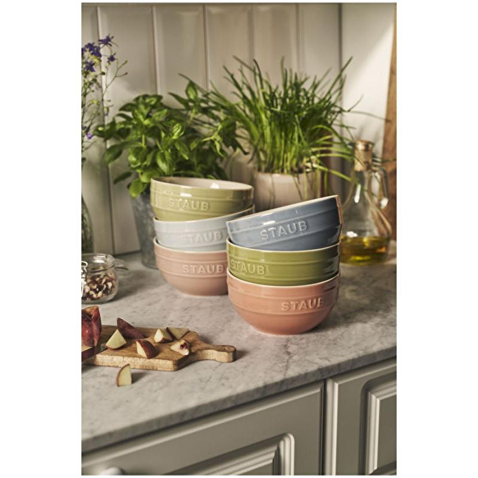 Staub Seramik Kase Seti, 6 Parça, Makaron Renkleri