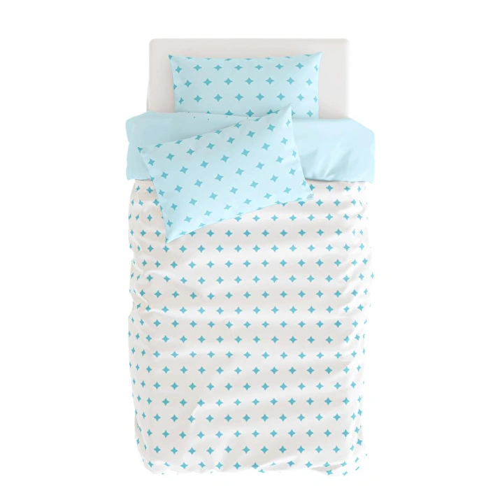 Itsy Bitsy Kids Spacey Çift Taraflı Pamuk Saten Çok Renkli Çocuk Nevresim Seti 140x200cm