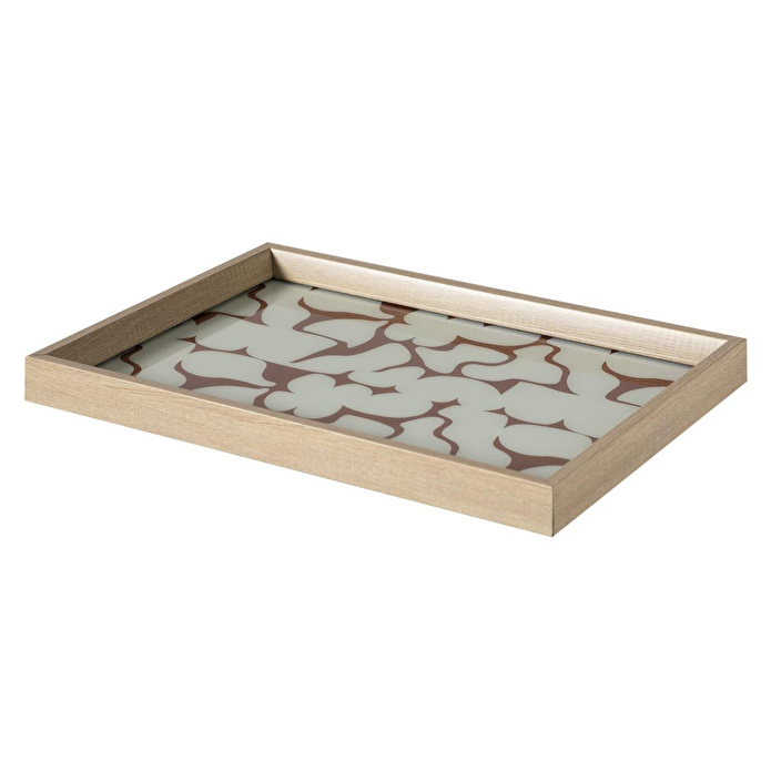 Mudo Home Soft Brown Dekorati̇f Tepsi̇ 31x42 Cm