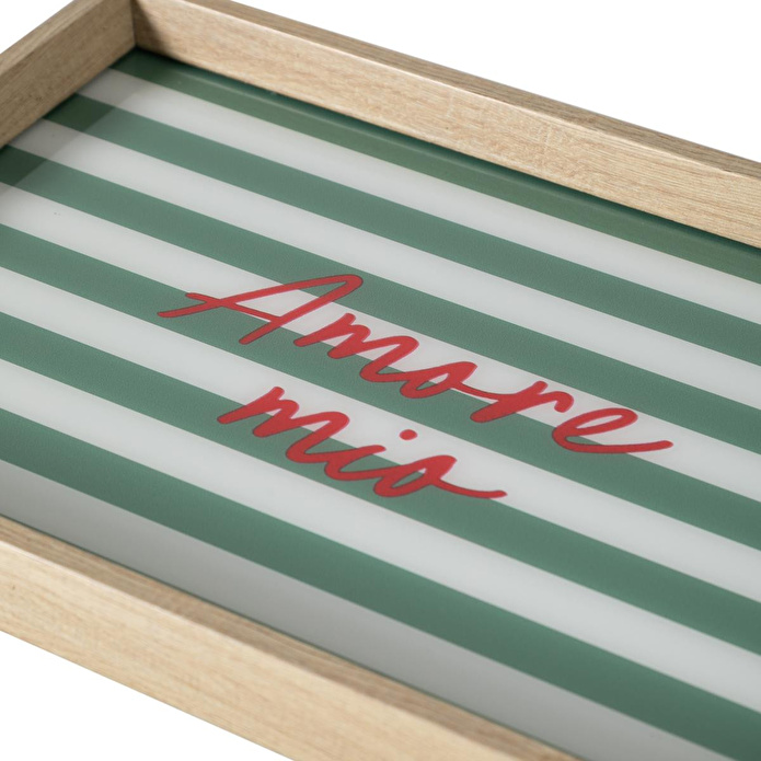 Mudo Home Amore Mio Dekorati̇f Tepsi̇ 31x42 Cm