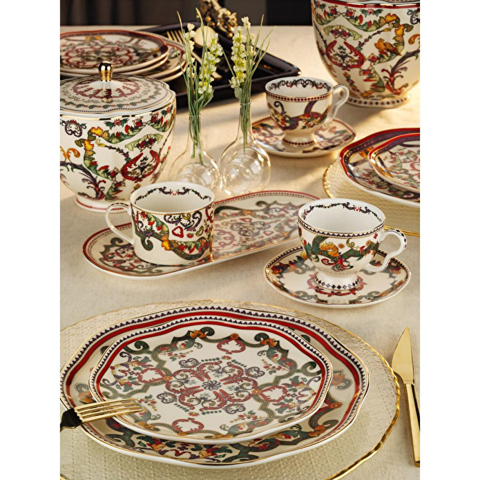 Lucky Art Velora Bone 6li Kahve Fincan Seti