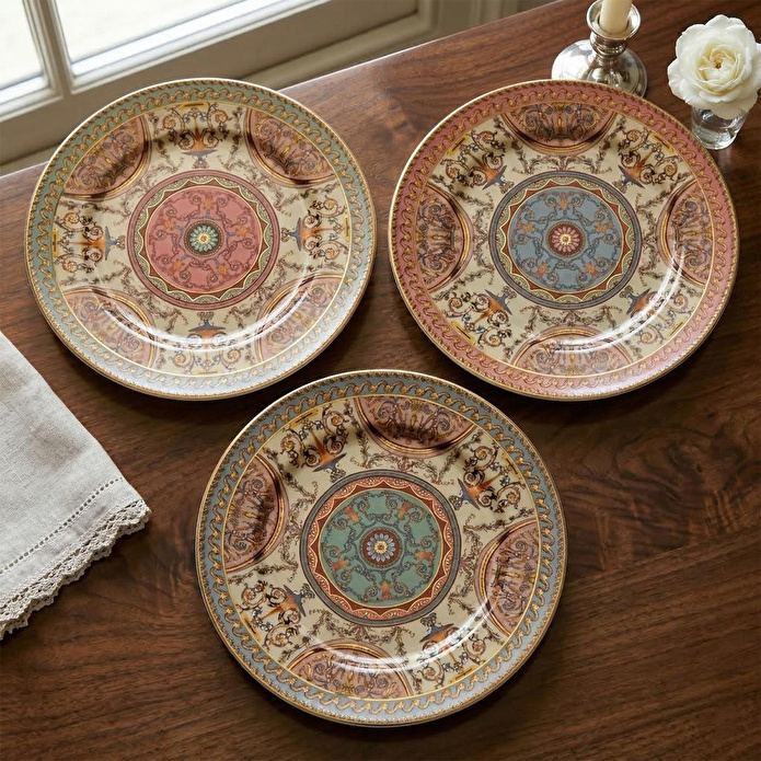 Lucky Art Rosea Bone 20 Cm 6li Tabak Seti