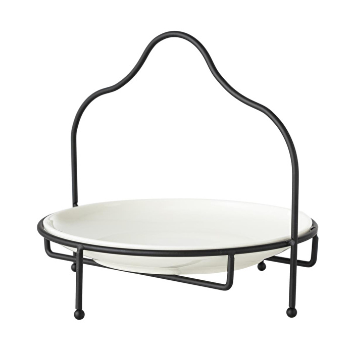 Mudo Home Gurme Standli Sunum 22cm - Si̇yah