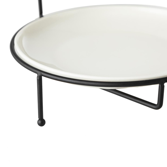 Mudo Home Gurme Standli Sunum 22cm - Si̇yah