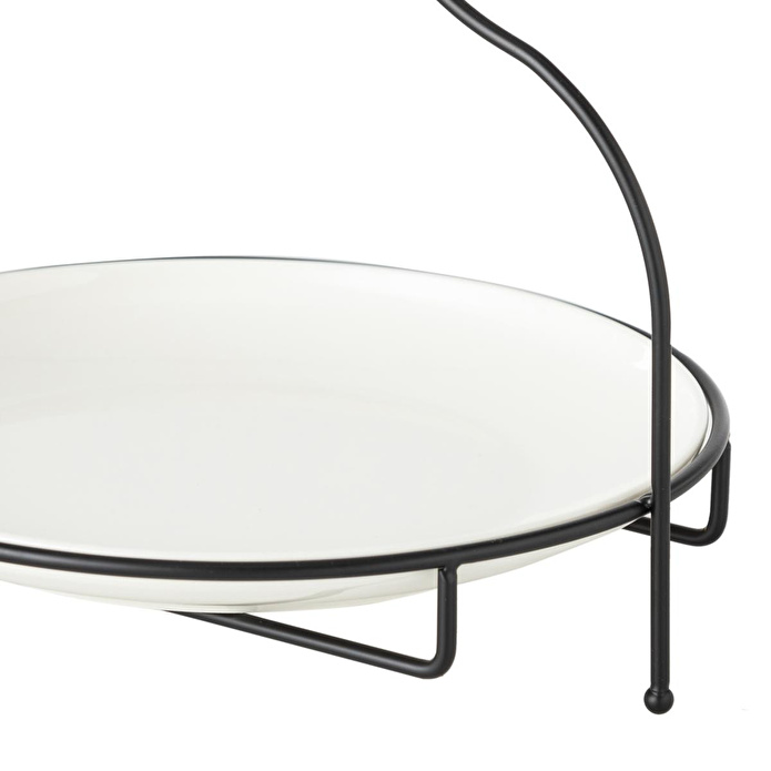 Mudo Home Gurme Standli Sunum 28cm - Si̇yah