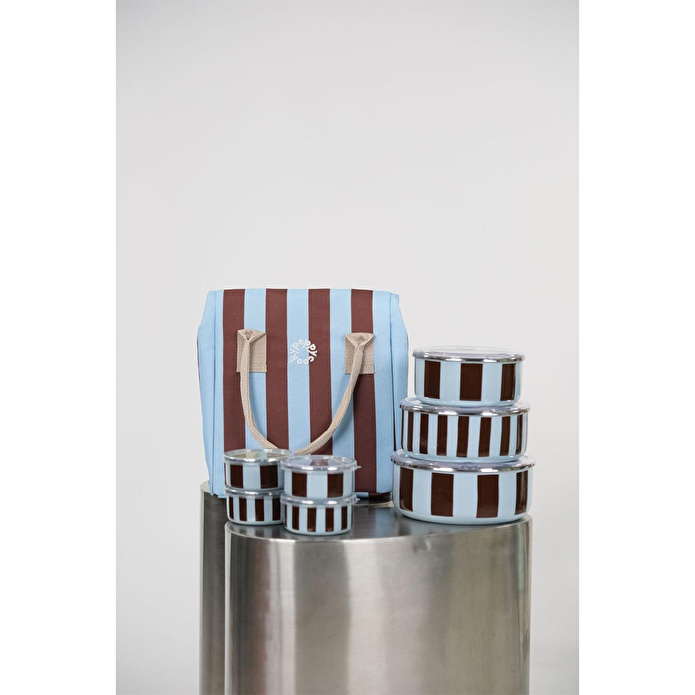 Emaylabxpeppythings Berry 3’lü Set – Emaye Saklama Kabı, Emaye Kahvaltılık & Termal Taşıma Çantası 10 Litre