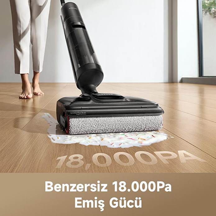 Dreame H12 Pro Flexreach Islak Ve Kuru Süpürge, 18.000 Pa Güçlü Vakum
