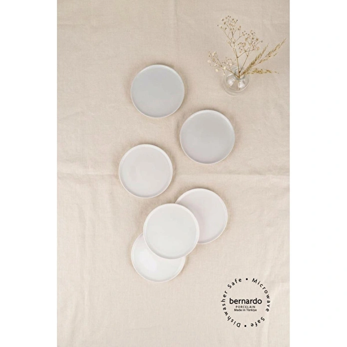 Bernardo Vera 6 Parça Pasta Takımı Beyaz