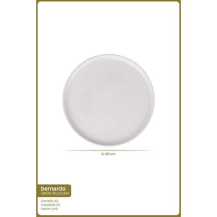 Bernardo Vera 6 Parça Pasta Takımı Beyaz