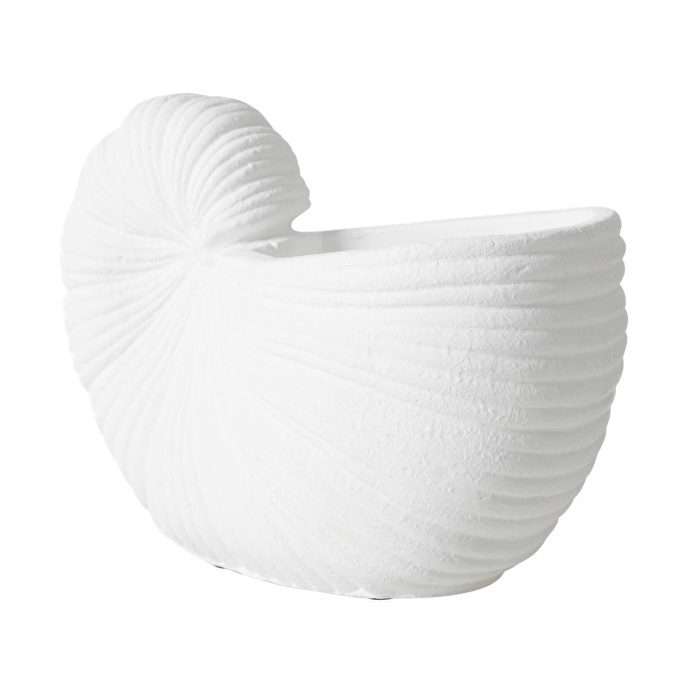 Mudo Home White Shell Vazo 21x10x15 Cm