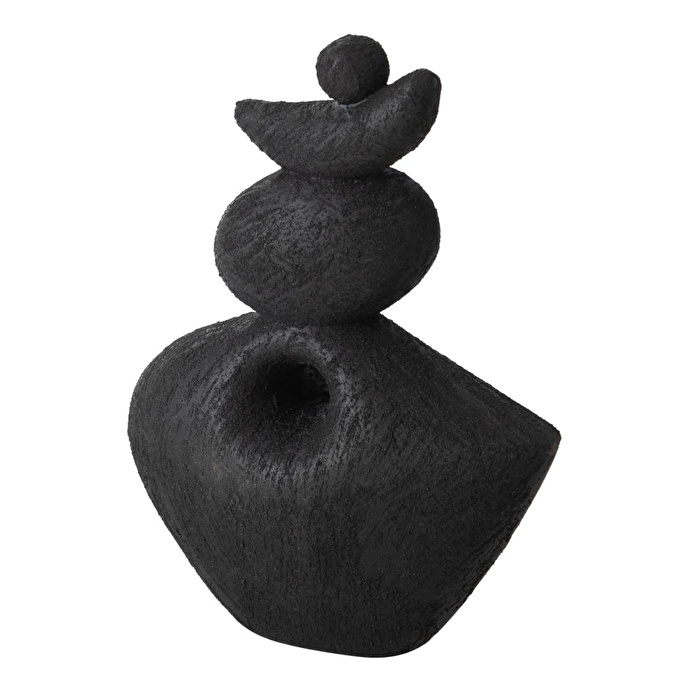 Mudo Home Black Stone Bi̇blo 17x7x23 Cm