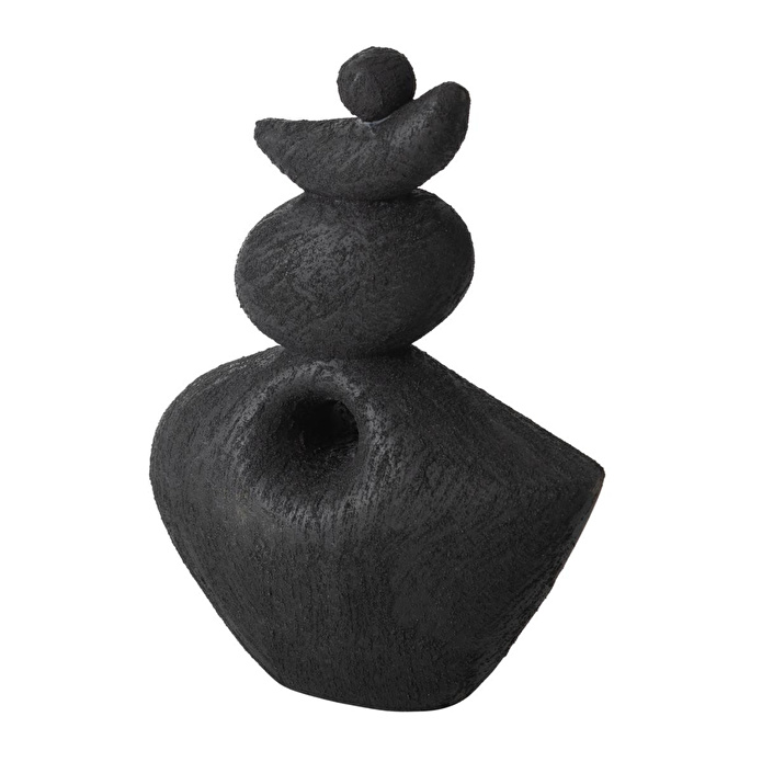 Mudo Home Black Stone Bi̇blo 17x7x23 Cm